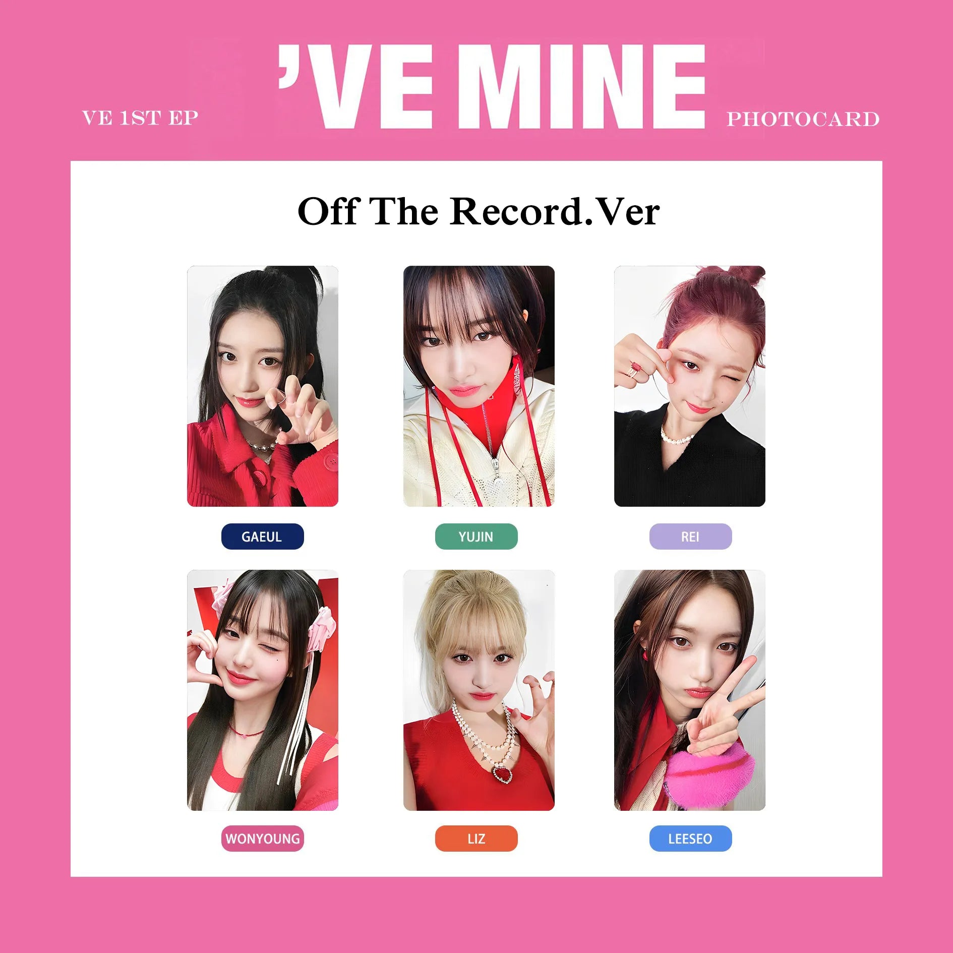 IVE - Ive Mine Album Photocards