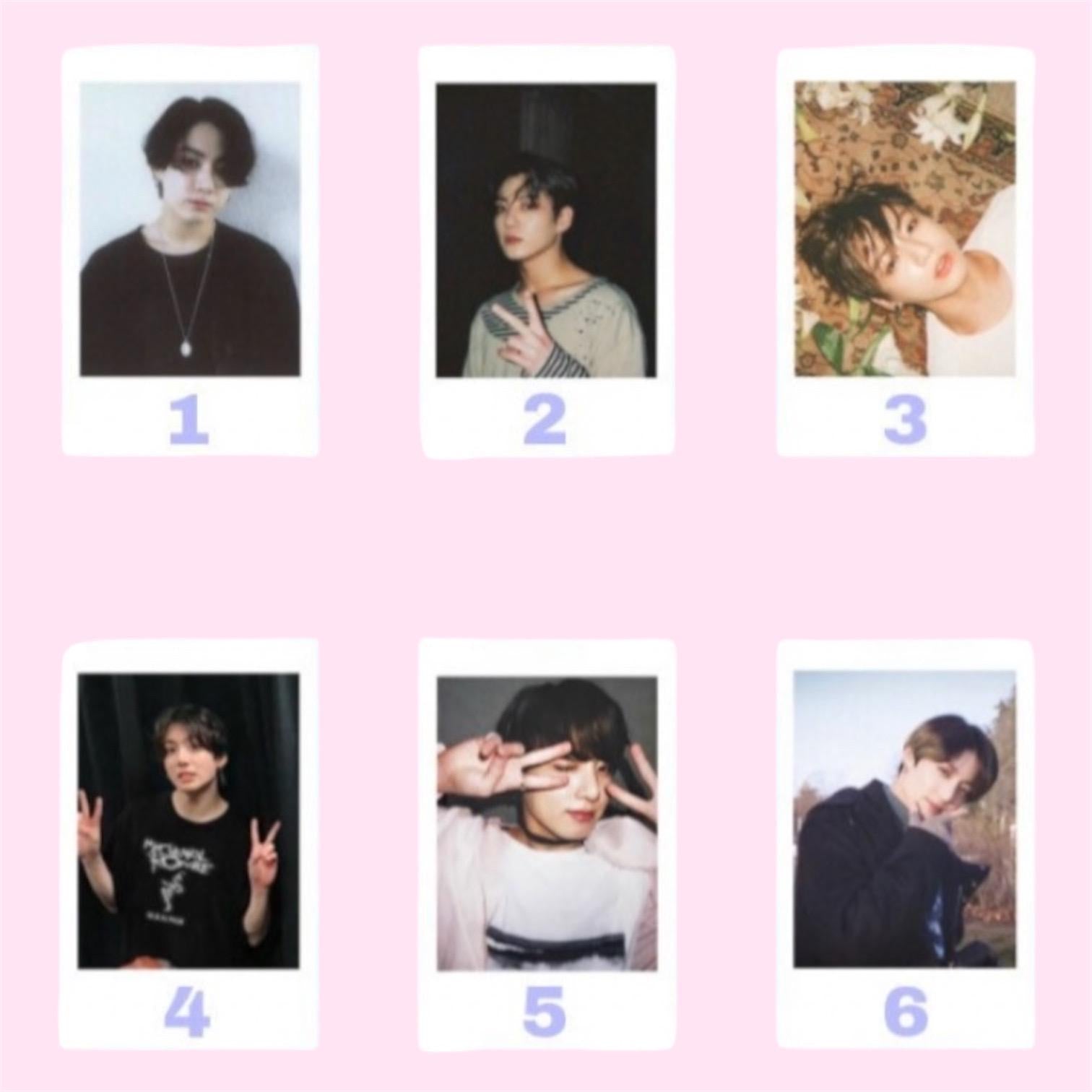 BTS polaroids / Bf material polaroids