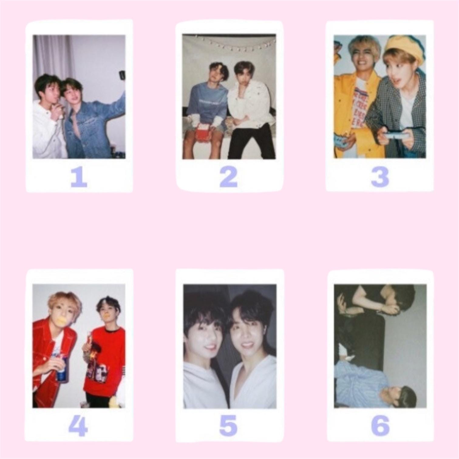 BTS polaroids / Bf material polaroids