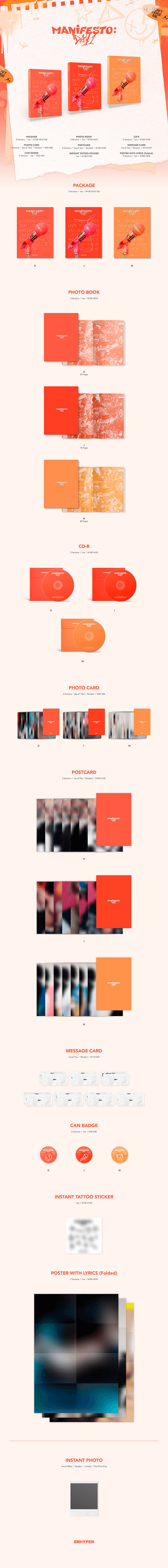 ENHYPEN - MANIFESTO:DAY 1