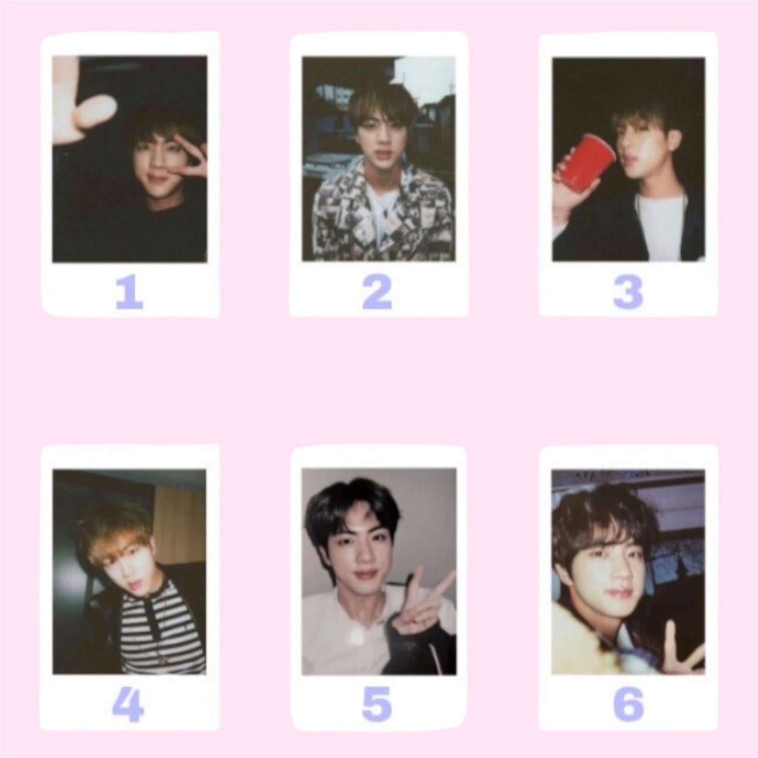 BTS polaroids / Bf material polaroids