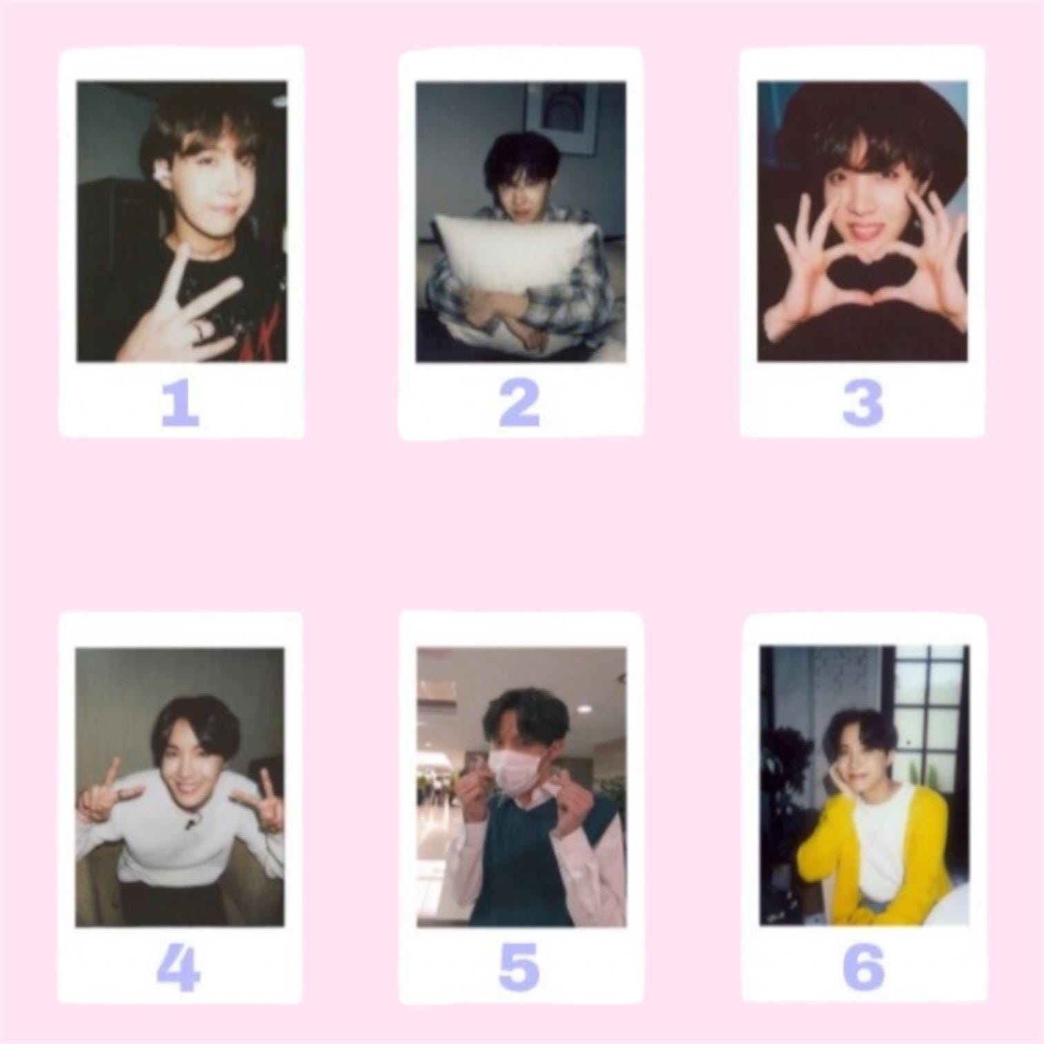 BTS polaroids / Bf material polaroids