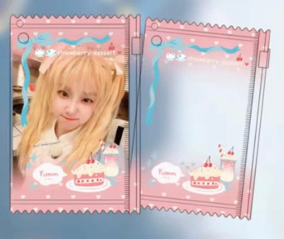 Ziplock Tranperant Candy Pouch Card Holder