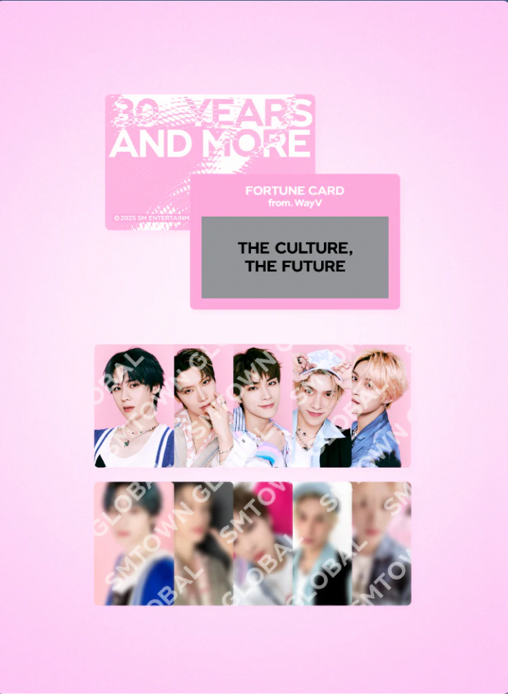 FORTUNE SCRATCH CARD SET - SMTOWN LIVE 2025 MD