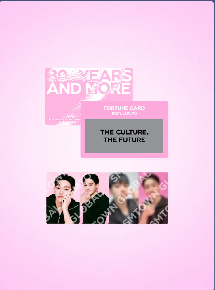 FORTUNE SCRATCH CARD SET - SMTOWN LIVE 2025 MD