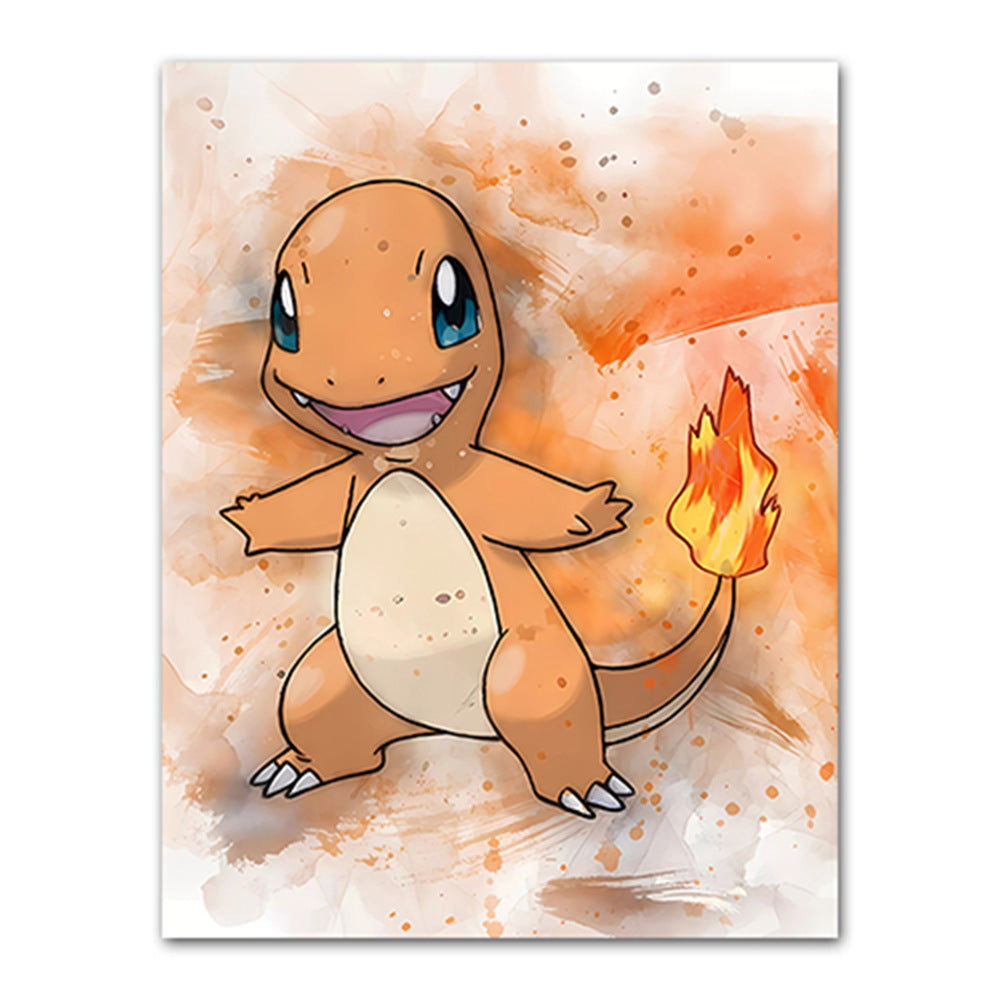 Amazon cartoon anime poster pokemon pokemon pikachu watercolor art children's decorative painting