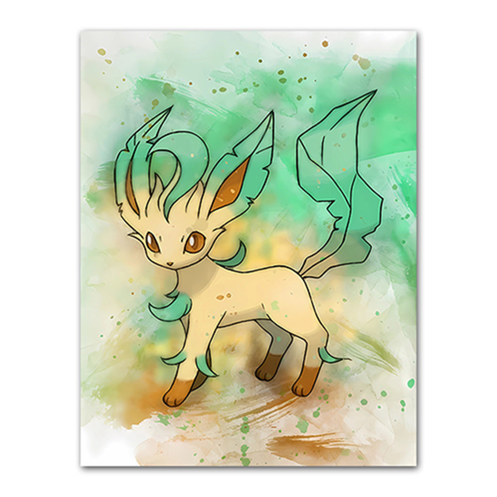 Amazon cartoon anime poster pokemon pokemon pikachu watercolor art children's decorative painting