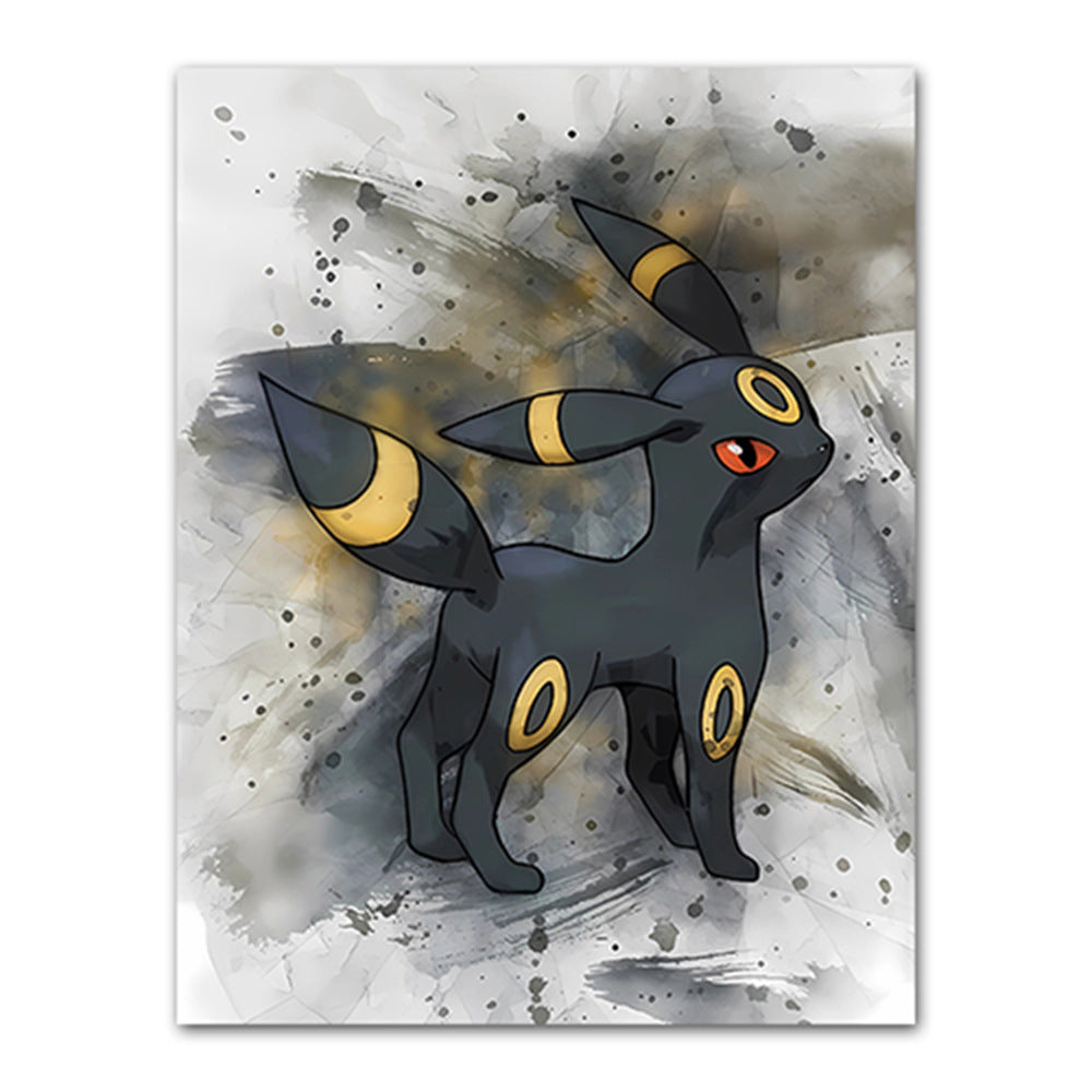 Amazon cartoon anime poster pokemon pokemon pikachu watercolor art children's decorative painting