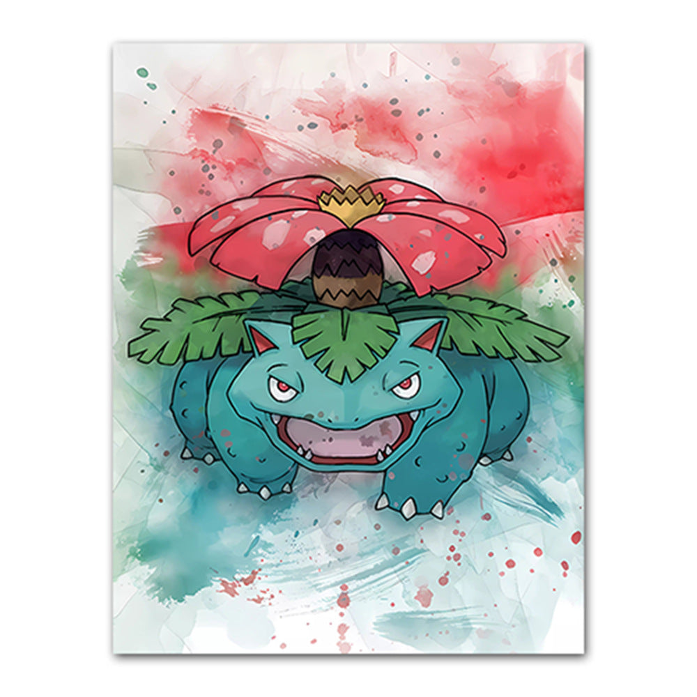 Amazon cartoon anime poster pokemon pokemon pikachu watercolor art children's decorative painting