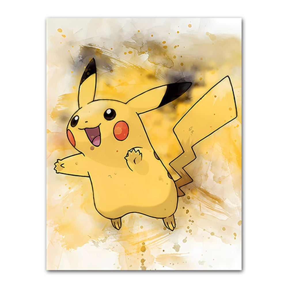 Amazon cartoon anime poster pokemon pokemon pikachu watercolor art children's decorative painting