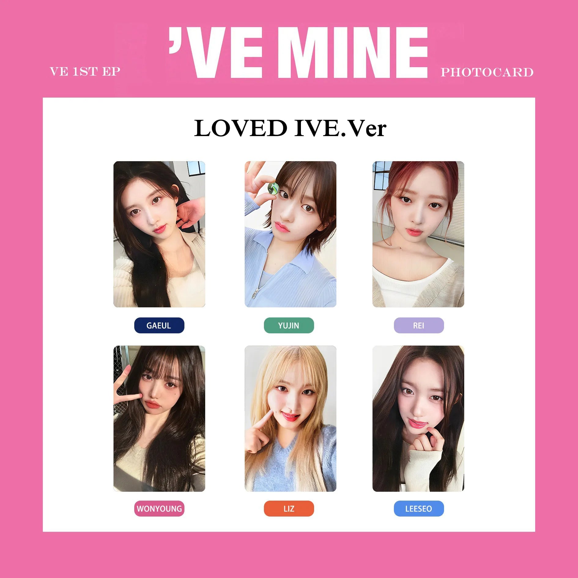 IVE - Ive Mine Album Photocards