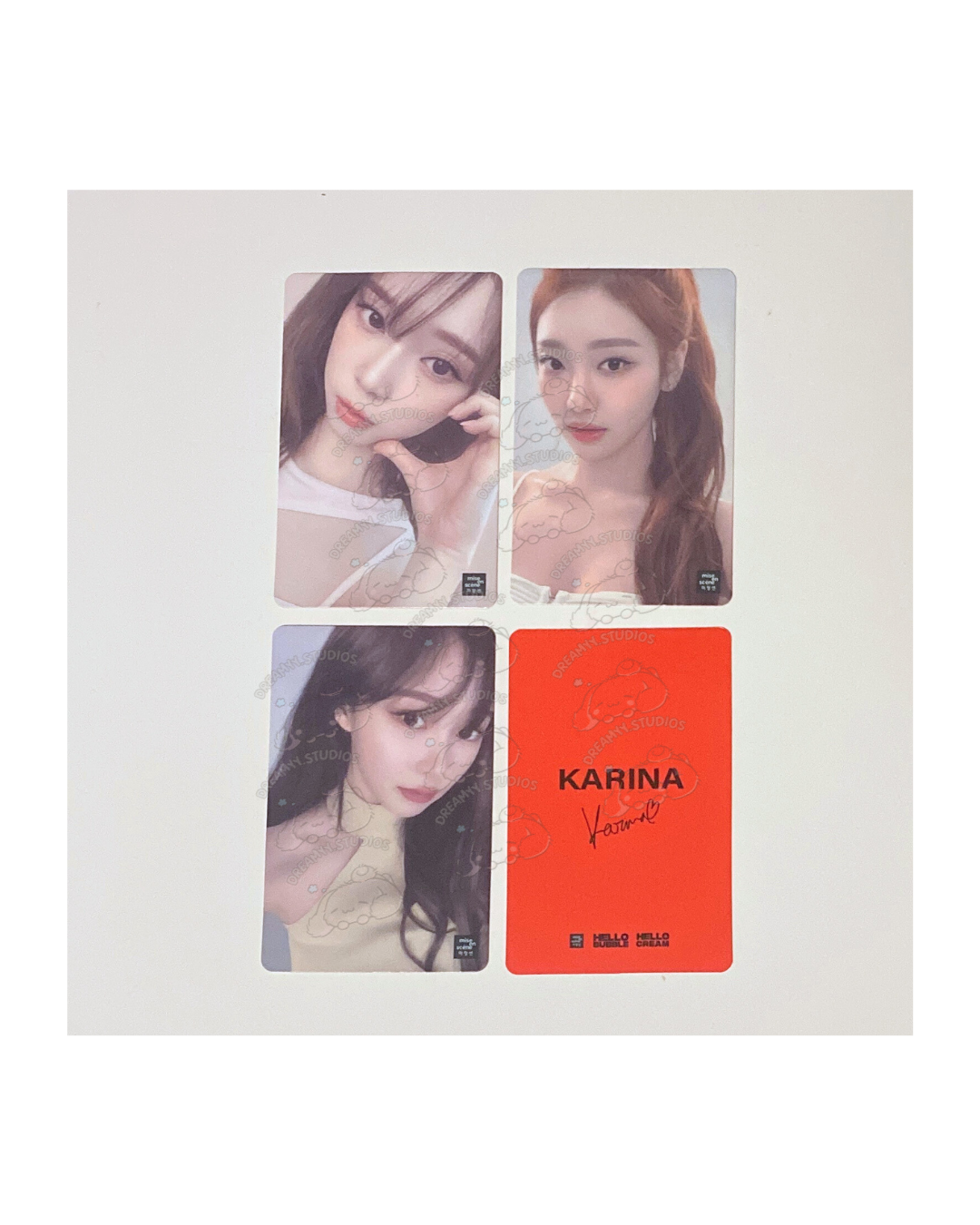 AESPA X MISEENSCENE HELLO BUBBLE OFFICIAL EVENT PHOTOCARD