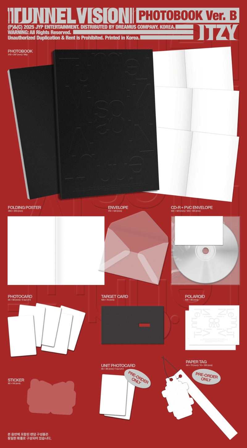 ITZY
11th Mini Album
[TUNNEL VISION]
(Photobook Ver.)