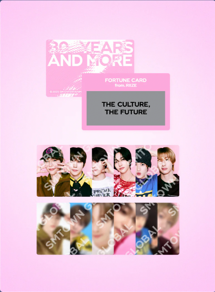 FORTUNE SCRATCH CARD SET - SMTOWN LIVE 2025 MD