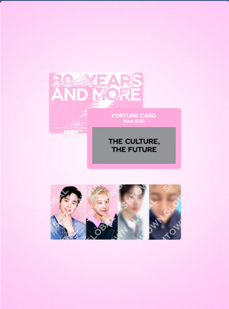 FORTUNE SCRATCH CARD SET - SMTOWN LIVE 2025 MD
