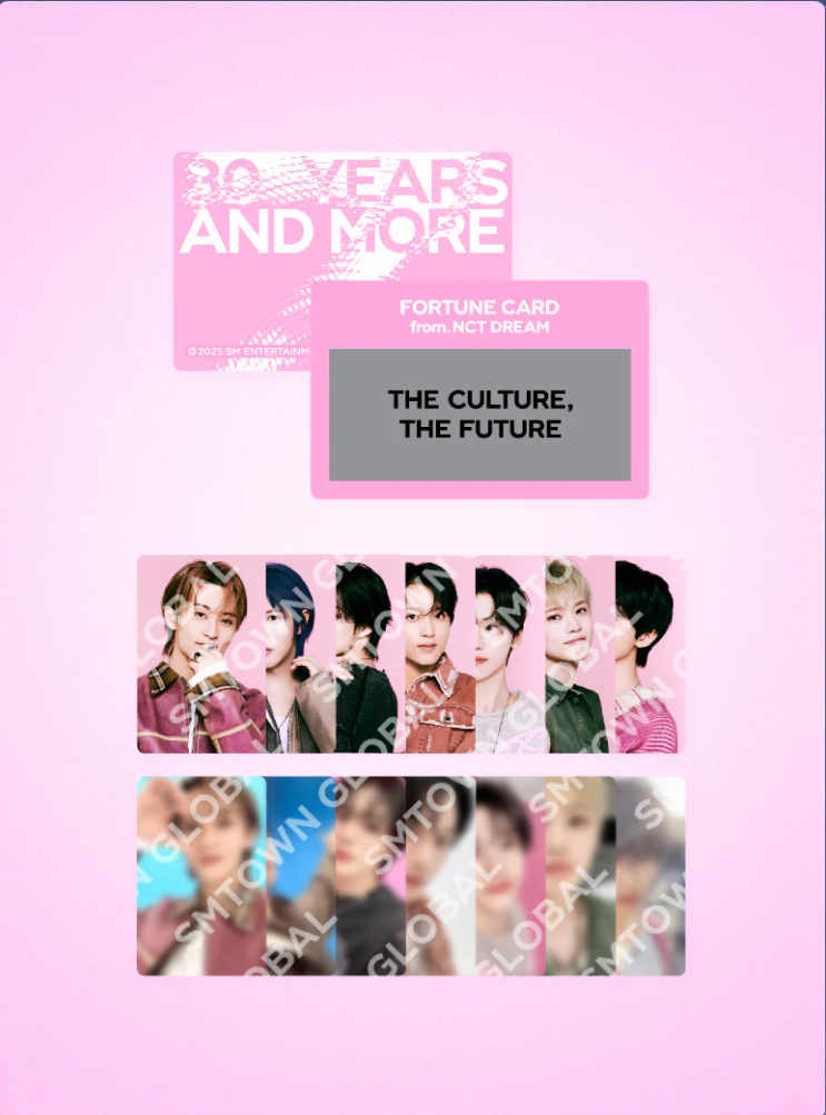 FORTUNE SCRATCH CARD SET - SMTOWN LIVE 2025 MD