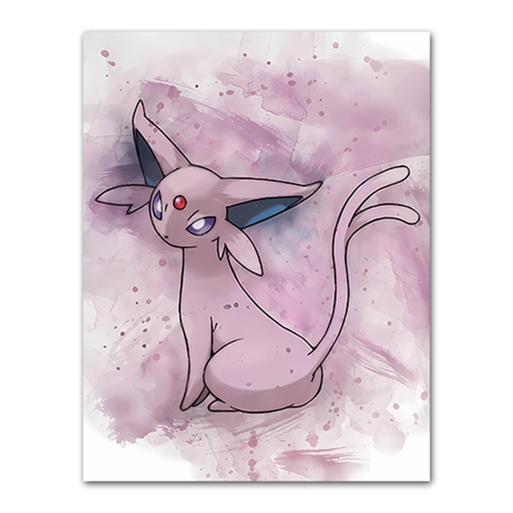 Amazon cartoon anime poster pokemon pokemon pikachu watercolor art children's decorative painting