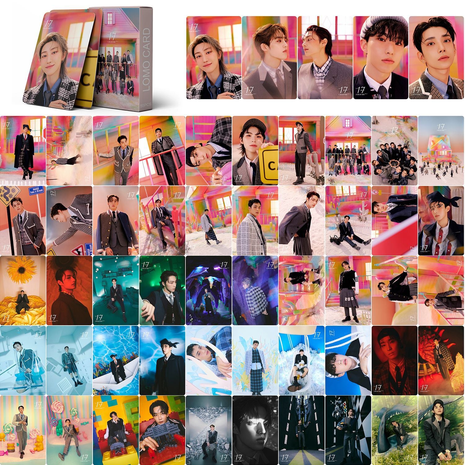 SVT - “17 IS RIGHT HERE” Lomocards (55pcs)
