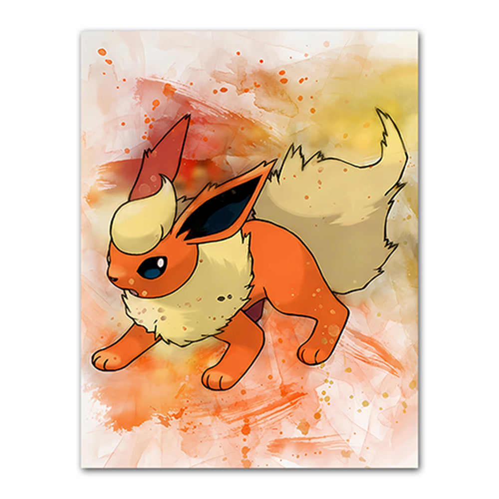 Amazon cartoon anime poster pokemon pokemon pikachu watercolor art children's decorative painting