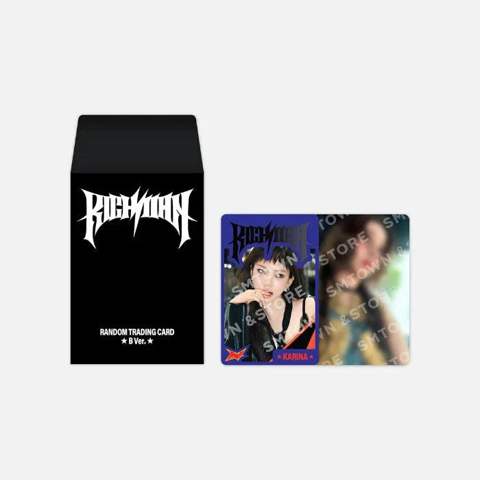 AESPA - RANDOM TRADING CARD SET (RICH MAN POP UP OFFICIAL MD)