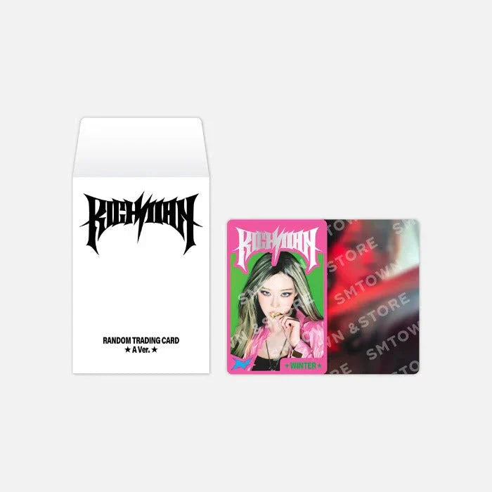 AESPA - RANDOM TRADING CARD SET (RICH MAN POP UP OFFICIAL MD)