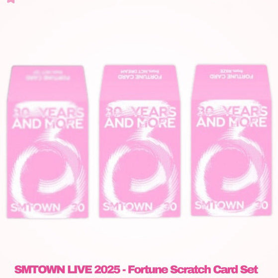 FORTUNE SCRATCH CARD SET - SMTOWN LIVE 2025 MD